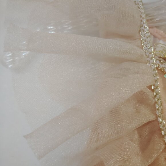 ♥️ Neiman Marcus Sequins Butterfly Pink Gold Dress - Picture 3 of 10